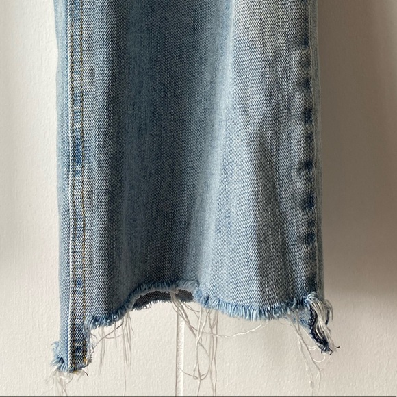 Mid Rise Distressed Flare Ankle Jeans - Picture 5 of 5